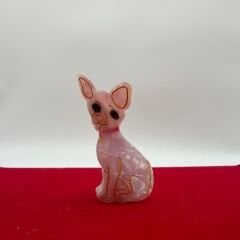 Pembe Köpek Figürlü Asetat Mini Toka