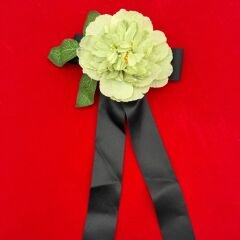 Büyük Çiçekli Kurdeleli Saç Tokası