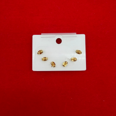 Üçlü Nazar Boncuklu Çelik Küpe Seti