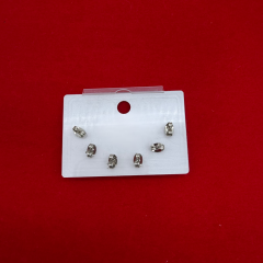 Üçlü Gümüş Top Çelik Küpe Seti