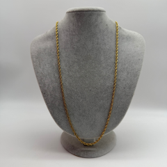 Burgu Form Gold Zincir Kolye – 60 cm