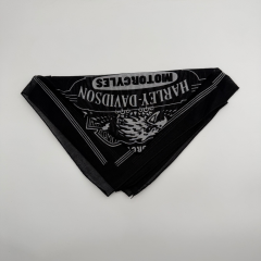 Harley-Davidson %100 Pamuk Siyah Bandana (52x52 cm)