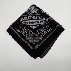 Harley-Davidson %100 Pamuk Siyah Bandana (52x52 cm)