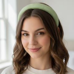 Geniş Formlu Dolgulu Saç Bandı