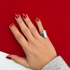 Pirinç Kaplama Organik Form Ayarlanabilir Yüzük