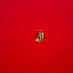 Altın Görünümlü Pirinç Kaplama Form Ayarlanabilir Yüzük