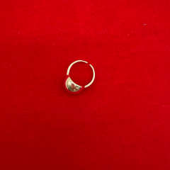 Altın Görünümlü Küre Form Ayarlanabilir Yüzük