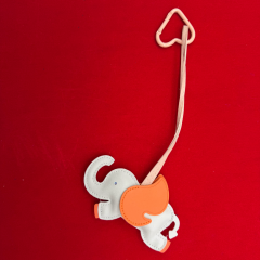Uçan Fil Figürlü Çanta Charmı/Süsü - Anahtarlık