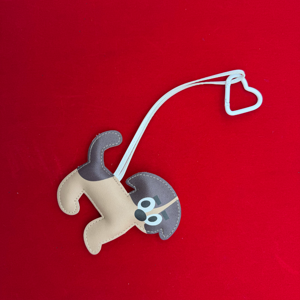 Köpek Figürlü Çanta Charmı/Süsü - Anahtarlık