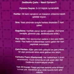 Dedikodu Çarkı Eğlenceli Kart Oyunu