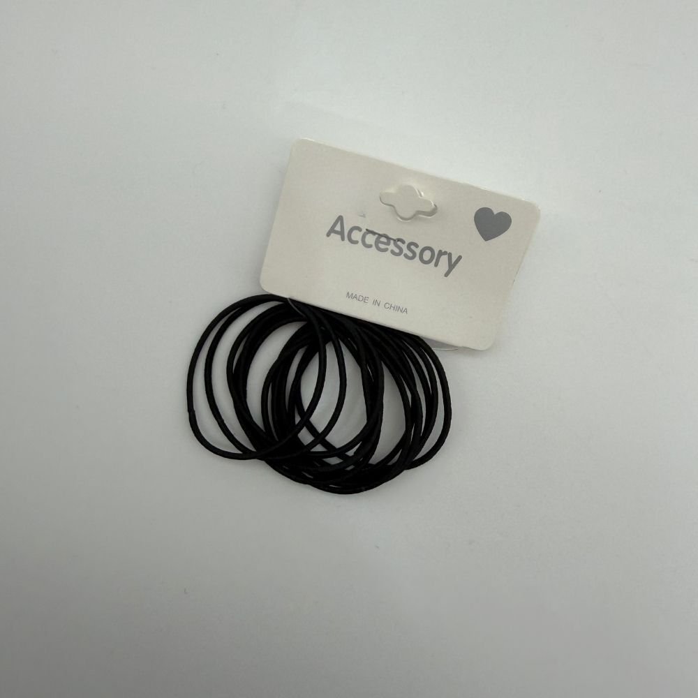 İnce Formlu Klasik Saç Lastiği Seti