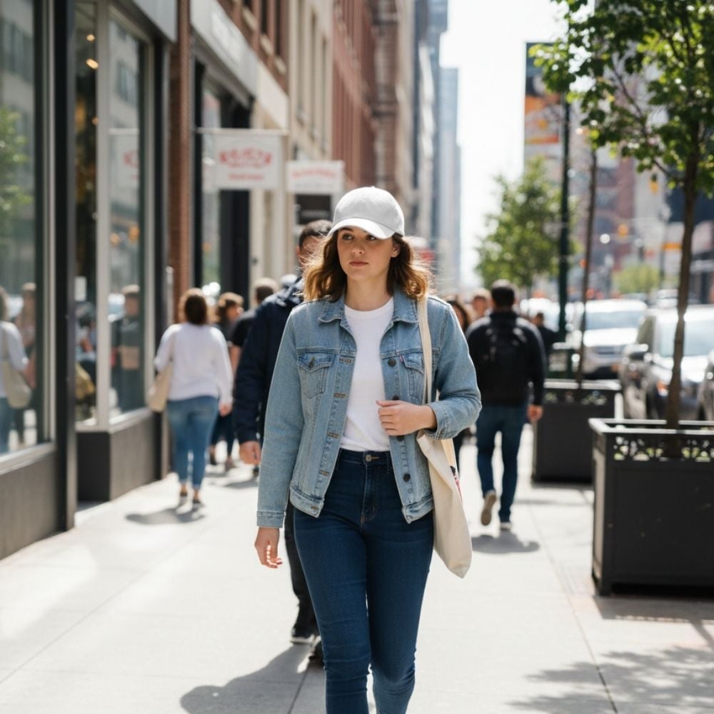 Minimal Şehir Stili Ayarlanabilir Şapka