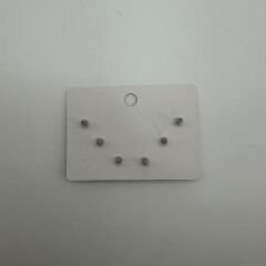 Stainless Steel Minimal Top Detaylı Küpe Seti