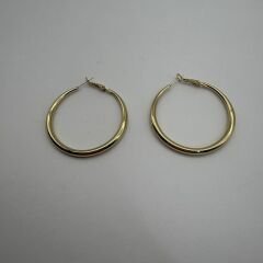 Klasik Gold İnce Halka Küpe