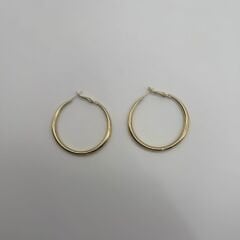 Klasik Gold İnce Halka Küpe