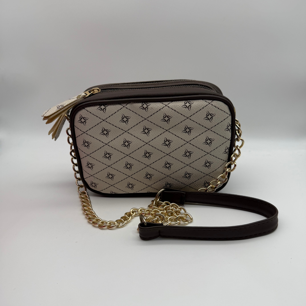Monogram Chain Mini Omuz Çantası