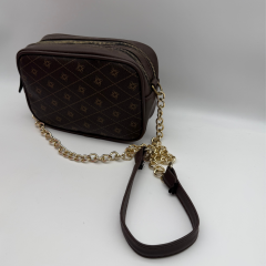 Monogram Chain Mini Omuz Çantası