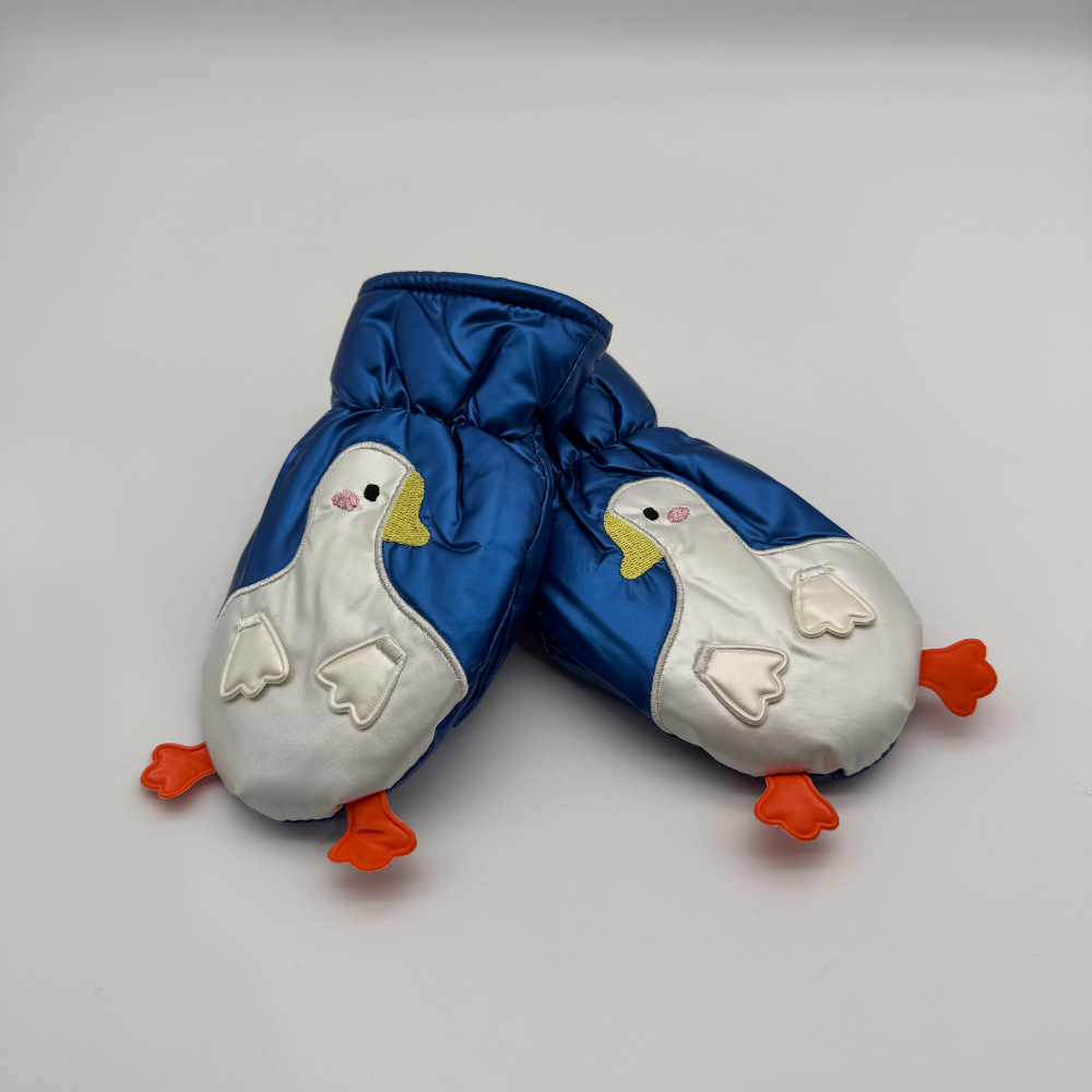 Penguen Figürlü Şişme Çocuk Eldiveni