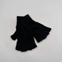 Siyah Parmaksız Triko Eldiven