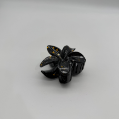 Simli Çiçek Formlu Mandal Toka