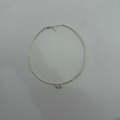 Zirkon Taşlı Minimal Choker Kolye