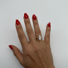 Marquise Kesim Taşlı Ayarlanabilir Yüzük