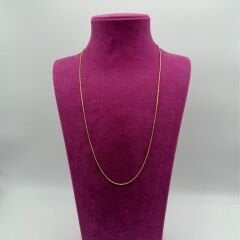 Zarif Altın Tonlu İnce Zincir Kolye