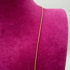 Zarif Altın Tonlu İnce Zincir Kolye