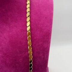 Altın Tonlu Arpa Zincir Çelik Kolye