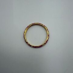 Pembe Mine Detaylı Gold Çelik Bileklik