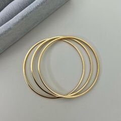 Yuvarlak Gold Çelik Bileklik