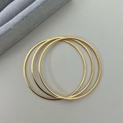 Yuvarlak Gold Çelik Bileklik