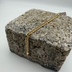 Klasik Gurmet Zincir Gold Çelik Bileklik