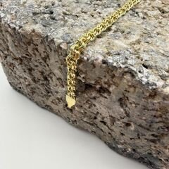 Klasik Gurmet Zincir Gold Çelik Bileklik