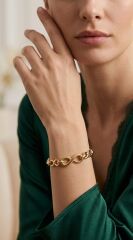 Xuping Sonsuzluk Figürlü  14K Gold Zincir Bileklik