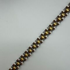 Gold & Silver Çift Renk Panzer Zincir Bileklik