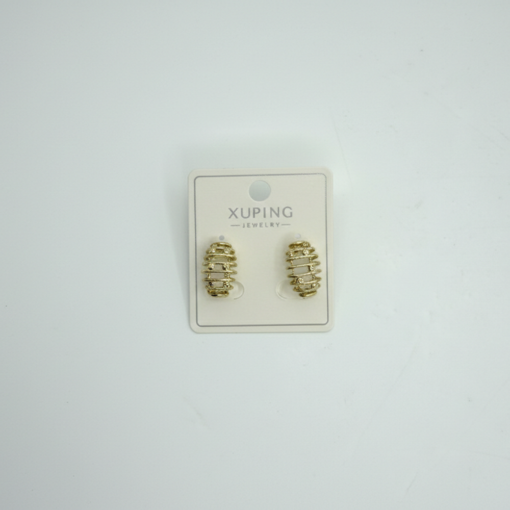 Xuping Çelik Modern Form Küpe