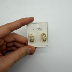 Xuping Çelik Modern Form Küpe