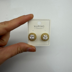 Xuping Çelik Vintage Taşlı Küpe