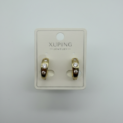 Xuping Çelik Çok Taşlı Halka Küpe