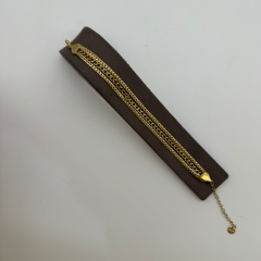 Mare Accessories | Üçlü Katmanlı Zincir Çelik Bileklik