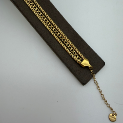 Mare Accessories | Üçlü Katmanlı Zincir Çelik Bileklik