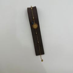 Mare Accessories | Nazar Boncuklu Reşat Figürlü Çelik Bileklik