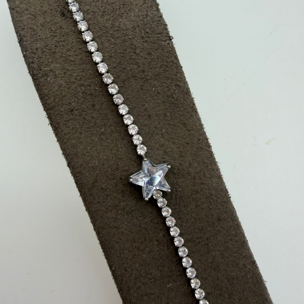 Mare Accessories | Yıldız Detaylı Işıltılı Su Yolu Bileklik