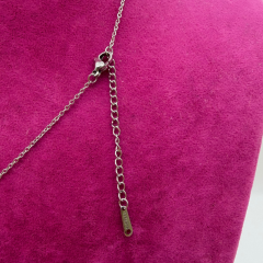 Zirkon Taşlı Gümüş Pusula Çelik Kolye - Yol Gösteren Şık Tasarım