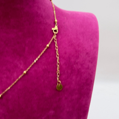 Mare Accessories | Çift Renkli Yonca Figürlü Çelik Kolye - 45 cm