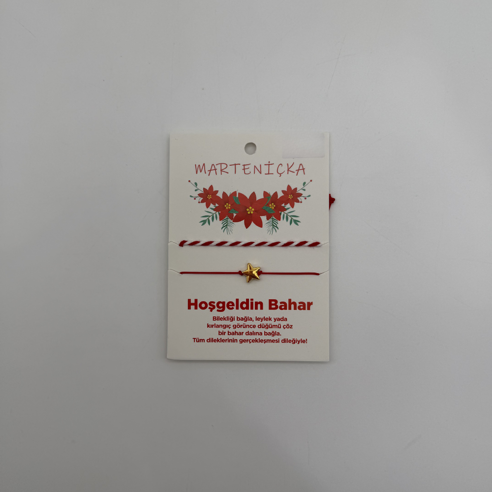 Marteniçka (Hoşgeldin Bahar Dilek Bilekliği)