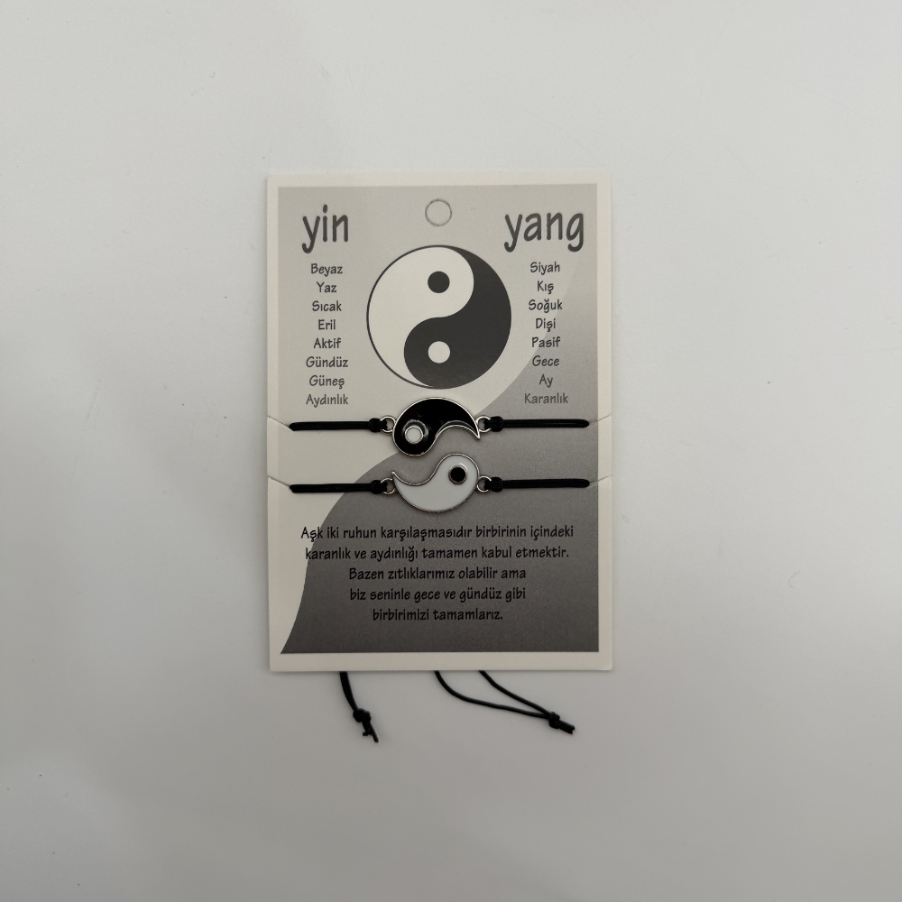 Yin Yang Çift Bileklik Seti