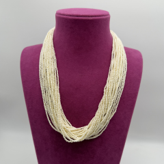 Kum İncili Çok Sıralı Kolye