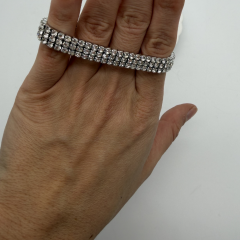 Zirkon Taşlı Esnek Taş Bileklik